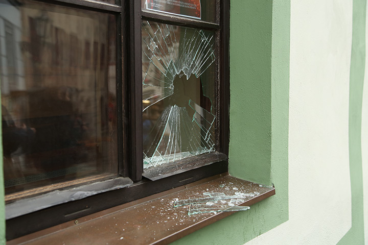 A2B Glass are able to board up broken windows while they are being repaired in Barry.
